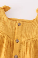 Load image into Gallery viewer, Premium Yellow muslin bow shorts set
