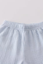 Load image into Gallery viewer, Premium Sky muslin boy shorts set
