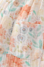 Load image into Gallery viewer, Premium Floral leaves muslin ruffle baby set
