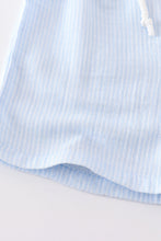 Load image into Gallery viewer, Premium Blue muslin stripe boy shorts set
