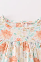 Load image into Gallery viewer, Premium Floral leaves muslin ruffle dress
