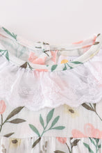 Load image into Gallery viewer, Premium Pink muslin floral girl bubble
