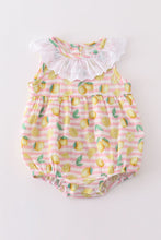 Load image into Gallery viewer, Premium Pink muslin stripe lemon bubble
