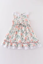 Load image into Gallery viewer, Premium Pink muslin floral ruffle dress
