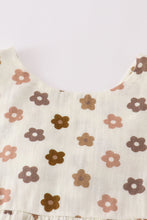 Load image into Gallery viewer, Premium Khaki muslin floral girl set
