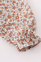 Load image into Gallery viewer, Premium Terracotta floral swiss dot baby set
