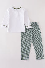 Load image into Gallery viewer, Premium Green plaid boy pants set
