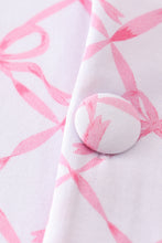 Load image into Gallery viewer, Premium Pink bow tie girl pajamas set
