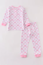 Load image into Gallery viewer, Premium Pink bow tie girl pajama set
