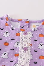 Load image into Gallery viewer, Premium Purple halloween print dress
