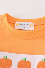 Load image into Gallery viewer, Premium Orange pumpkin embroidery top
