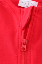 Load image into Gallery viewer, Premium Red zip boy pajama romper
