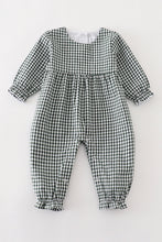 Load image into Gallery viewer, Premium Green gingham girl romper
