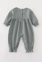 Load image into Gallery viewer, Premium Green gingham girl romper
