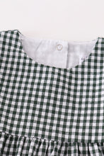 Load image into Gallery viewer, Premium Green gingham girl romper
