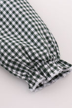 Load image into Gallery viewer, Premium Green gingham girl ruffle set
