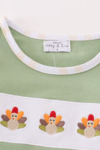 Load image into Gallery viewer, Premium Green turkey embroidery boy top
