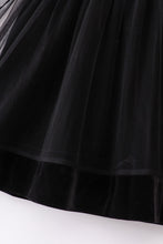 Load image into Gallery viewer, Premium Black velvet ruffle girl dress
