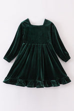 Load image into Gallery viewer, Premium Forest velvet lace girl dress
