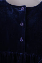 Load image into Gallery viewer, Premium Navy velvet lace dress
