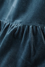 Load image into Gallery viewer, Premium Lake velvet tiered ruffle dress
