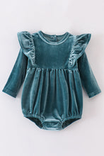 Load image into Gallery viewer, Premium Teal velvet ruffle bubble
