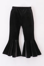 Load image into Gallery viewer, Premium Black velvet bell pants
