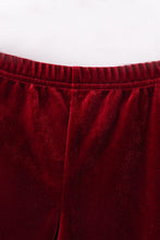 Load image into Gallery viewer, Premium Maroon velvet bell pants
