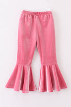 Load image into Gallery viewer, Premium Pink velvet bell pants
