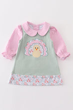 Load image into Gallery viewer, Premium Green turkey applique 2pc girl set
