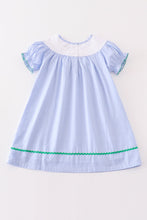 Load image into Gallery viewer, Premium Blue duck embroidery girl dress
