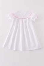 Load image into Gallery viewer, Premium white valentine heart embroidery dress
