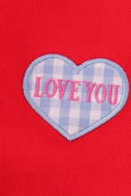 Load image into Gallery viewer, Premium red valentine heart applique dress
