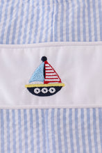 Load image into Gallery viewer, Premium Blue sailboat embroidery jonjon
