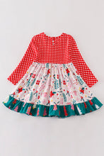 Load image into Gallery viewer, Platinum Red christmas plaid ruffle dress
