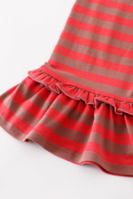 Load image into Gallery viewer, Platinum Red stripe ruffle pants
