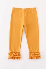 Load image into Gallery viewer, Platinum Yellow ruffle girl pants
