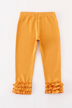 Load image into Gallery viewer, Platinum Yellow ruffle girl pants
