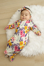 Load image into Gallery viewer, Floral print hairband baby gown
