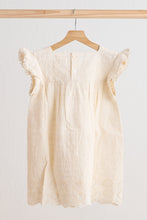 Load image into Gallery viewer, White lace flutter sleeve girl dress
