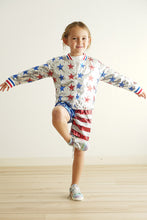 Load image into Gallery viewer, Patriotic star sequins girl coat
