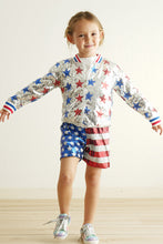 Load image into Gallery viewer, Patriotic sequin girl shorts
