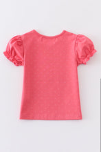 Load image into Gallery viewer, Platinum pink dot puff sleeve girl top
