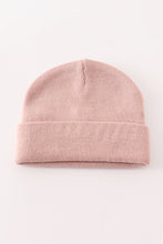 Load image into Gallery viewer, Pink ribbed basic knit beanie
