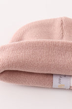 Load image into Gallery viewer, Pink ribbed basic knit beanie
