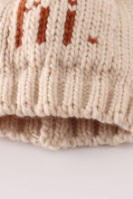 Load image into Gallery viewer, Beige pompom hi cable beanie
