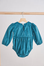 Load image into Gallery viewer, Teal velvet lace girl bubble
