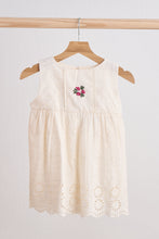 Load image into Gallery viewer, White hand embroidery lace dress
