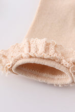 Load image into Gallery viewer, Beige Knit lace girls socks
