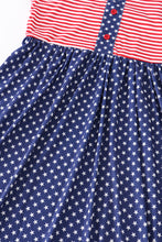 Load image into Gallery viewer, Patriotic star flag print women dress
